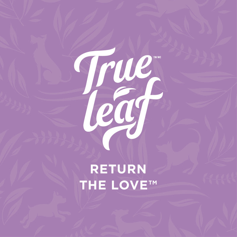 Trueleaf logo with text "Return the Love" underneath