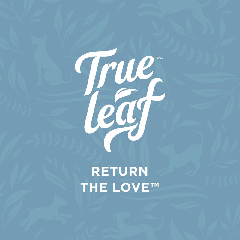 Trueleaf logo with text "Return the Love" underneath