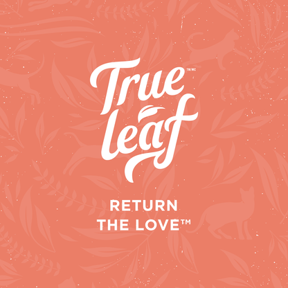 Trueleaf logo with text "Return the Love" underneath